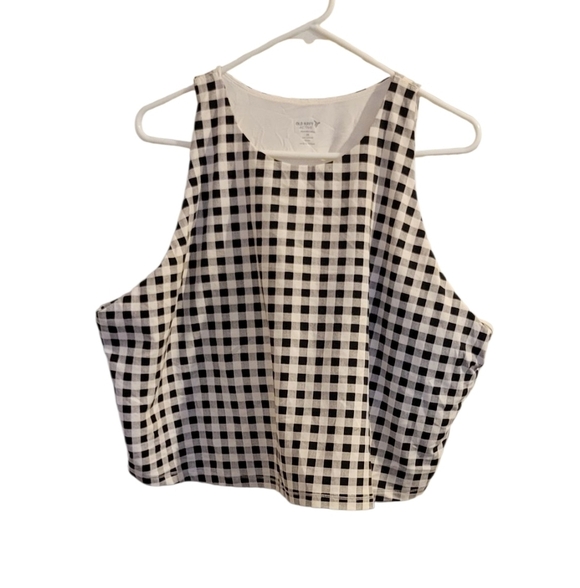 Black and White Gingham Women's Top - Picture 3 of 4